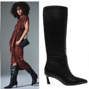 Steve Madden Genuine Leather Casual Pointed Boots Size 6